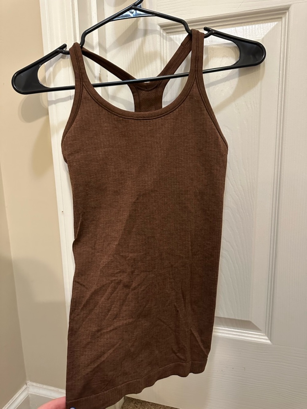 Brown Racerback Tank Top - Women